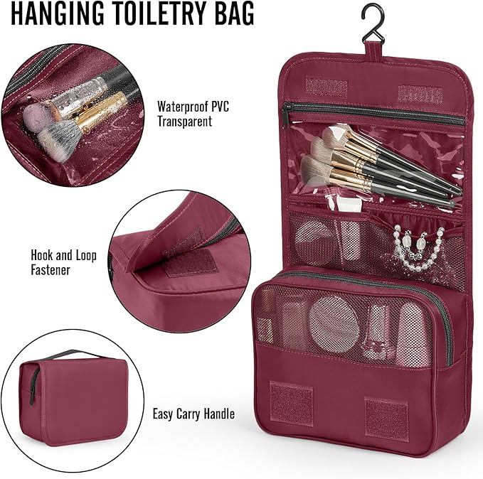 Veken 10 Set Packing Cubes for Travel Essentials, Suitcase Organizer Bags in 4 Sizes, Carry-On Luggage Accessories with Large Laundry Bag & Passport Holder, Must-Have for Airplane, Road Trip & Camping