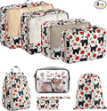 8 Set Packing Cubes for Travel with Clear Toiletry Bag, Durable Luggage Packing Organizers, Carry-On Accessories, TSA Approved See-Through Cubes, Space-Saving Storage Bags, Gifts for Women