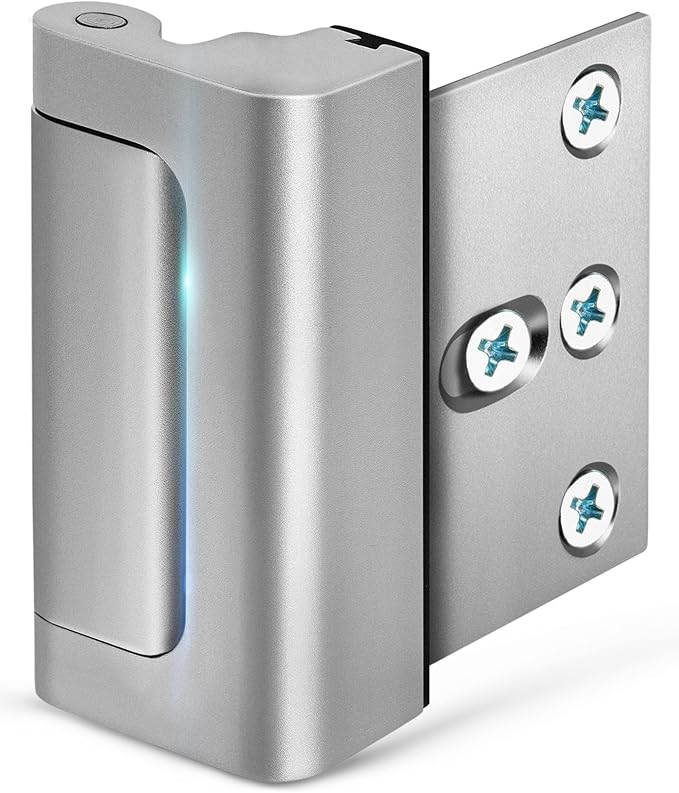 EverPlus Home Security Door Lock for Kids Safety, Childproof Reinforcement Latch for Front Door Withstand 800 lbs for Inside Swinging Doors, Upgraded Metal Child Safety Lock Defend Home