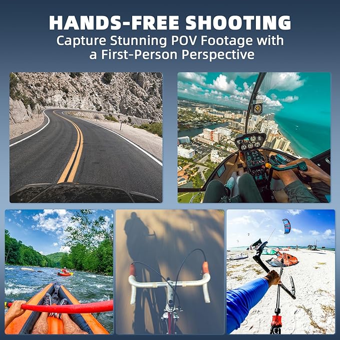 BRDRC Pocket 3 Chest Mount,Hand Free Vlog Video Body Chest Harness Strap for DJI Action 5 Pro/4/3/Pocket 4,POV Shooting Body Strap Holder Clip Kit for GoPro, for Insta360 X3 X4, Phone Accessories