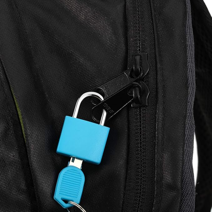 6 Pieces Mini Padlock Suitcase Locks 1.25''with Keys Multicolor Keyed Padlock Metal Small Luggage Lock Keyed Padlocks for Gym Locker, Backpack, Box Laptop Bag (Fresh Color)