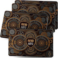 DUGRAFT 4 Pack RFID Blocking Cards Credit Card Protectors Anti-Theft Card Blocker NFC Contactless Protection for Entire Wallet, Travel Essentials, Steampunk