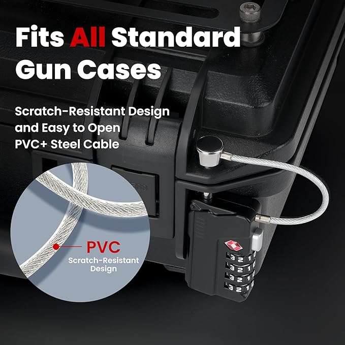 Upgraded Professional TSA Approved Gun Case Lock