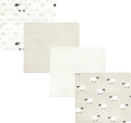 Hudson Baby Unisex Baby Cotton Flannel Receiving Blankets, Taupe Sheep, One Size
