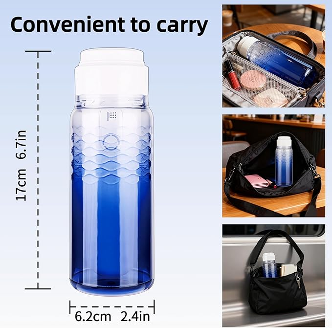 Portable Bidet for Travel & Postpartum Care - 320ML Handheld Peri Bottle with 3 Pressure Settings & 800mAh Battery, IPX6 Waterproof for Women Hygiene and Outdoor Use