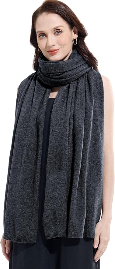 Soft Cashmere Blend Wrap Chic Scarf Stole for Women Wayfarer Travel Extra Large 87"x28"
