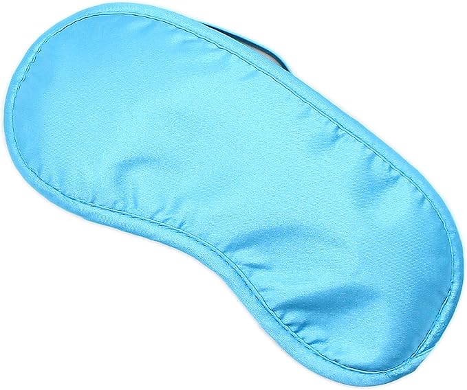 Dream Essentials Snooz Silky Soft Sleep Mask Value Pack 4 Eye Masks - Baby Blue (4 Pack)