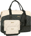 Weekender Bag, Large Travel Duffel Bag for Women, Carry on Overnight Bag with Shoe Compartment and Toiletry Bags