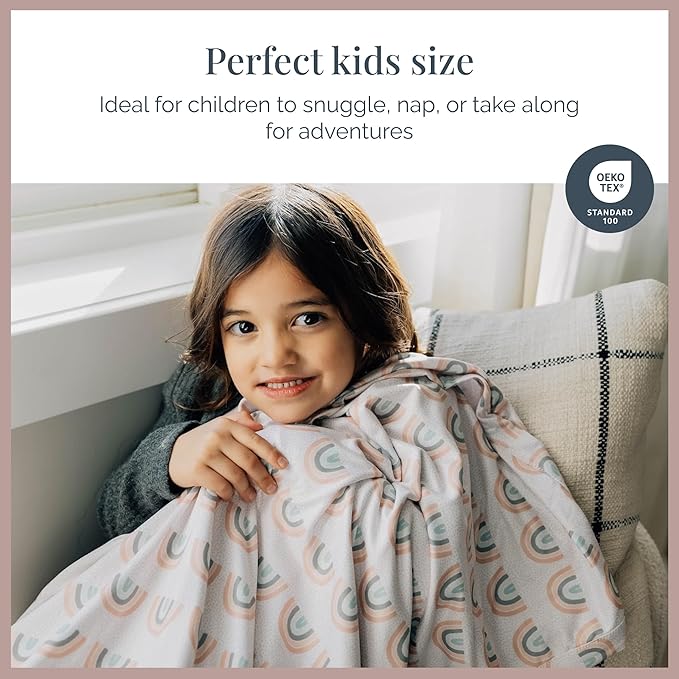 Beddy's Kids Travel Blanket for Airplane or Car, Packable with Portable Carrying Case Bag, Super Soft & Cozy Dual-Sided Lightweight Blanket, Perfect for Travelers, Road Trips and Camping