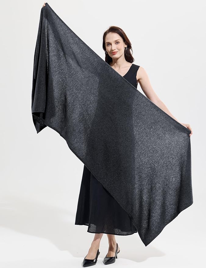 Soft Cashmere Blend Wrap Chic Scarf Stole for Women Wayfarer Travel Extra Large 87"x28"