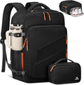 MATEIN Personal Item Backpack 18x14x8 with Shoe Compartment Detachable, Airline Approved Carry On Backpack for Travel with Electronics Case, Lightweight Luggage Bag for Spirit Airlines Fits 17" Laptop