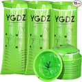 YGDZ Vomit Bags Disposable, 15 Pack Vomit Bags, 1000ml Barf Bags, Emesis Bags Disposable, Portable Throw Up Bags, Puke Bags for Car & Aircraft, Travel Motion Sickness, Taxi, for Kids, Adults, Green