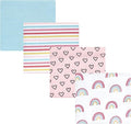 Hudson Baby Unisex Baby Cotton Flannel Receiving Blankets, Modern Rainbow, One Size
