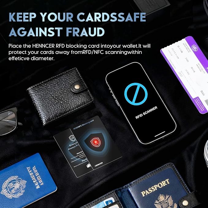 2026 NEW RFID Blocking Card Set with Indicator Light,Wallets Shield,Credit Card Protector, NFC Bank Debit Blocker,Anti-Skimming Protection For ID Passport Travel For Men/Women (5)
