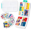 2026 New Extra Large Pill Box with Medicine Labels Travel Essentials Daily Med Container Mini Medication Organizer Storage Organizer Case 7 Day Pill Organizer(White)