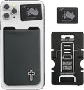 Phone Wallet - Adhesive Card Holder - Cell Phone Pouch - Stick on Lycra Pocket by Gecko - Carry Credit Cards and Cash