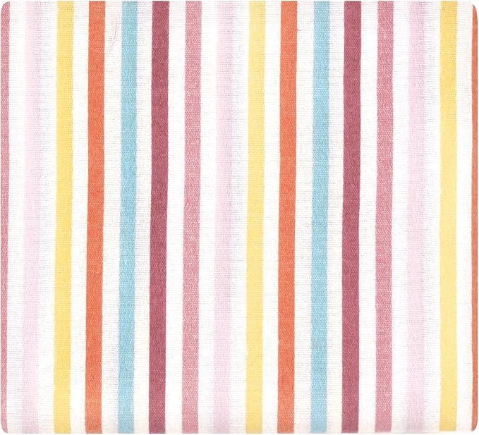 Hudson Baby Unisex Baby Cotton Flannel Receiving Blankets 7-Pack Bundle, Sunshine and Rainbows, One Size