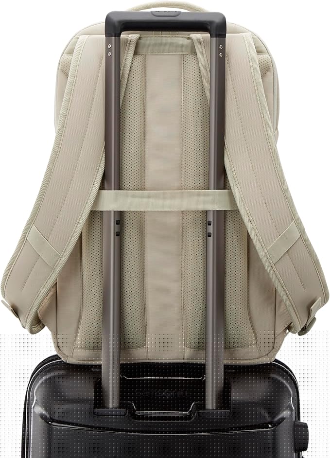 Samsonite Better Than Basic Backpack - Dedicated Laptop Compartment, Quick Stash Front Pockets and Lightweight Breathable Airmesh - Limestone Grey