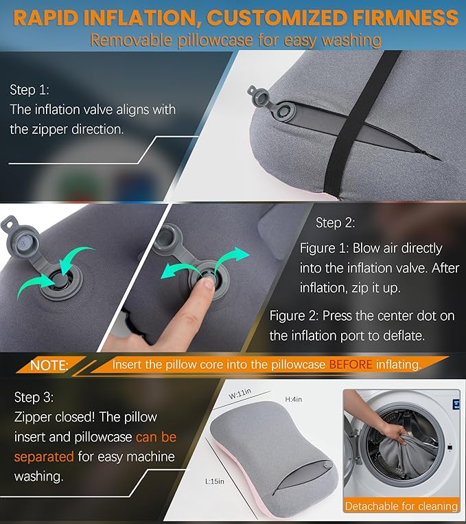 Inflatable Neck Pillow for Beach Travel Camping Picnic Outdoor Small Compact Towel Blanket Clip Quick Dry Oversized xl Extra Large Cloud Turkish Cotton Microfiber Bulk Mat Sand Free Waterproof