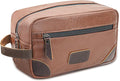 Wohlbege Men's Travel Toiletry Bag - Large Waterproof Organizer, 2 Zippered Pockets for Shaving/Cosmetic,Portable Bathroom Bag for Travel/Gym/Business Trips