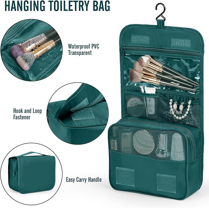 Veken 10 Set Packing Cubes for Travel Essentials, Suitcase Organizer Bags in 4 Sizes, Carry-On Luggage Accessories with Large Laundry Bag & Passport Holder, Must-Have for Airplane, Road Trip & Camping