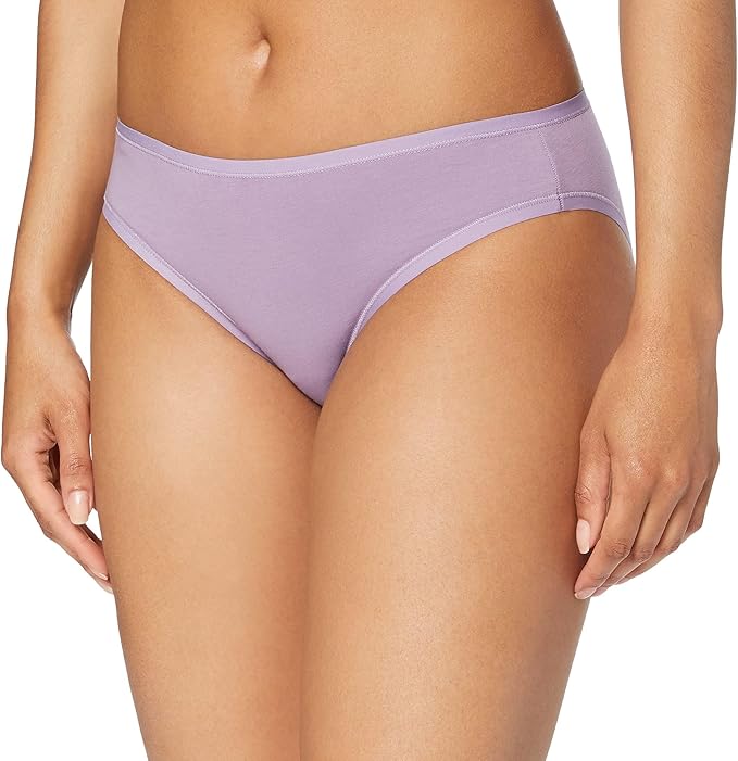 Amazon Essentials Women's Breathable Cotton Bikini Brief Underwear with Full Coverage, Multipacks