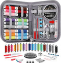Coquimbo Sewing Kit Gifts for Adults Teen Grils Women Mom Grandma, Portable Sewing Supplies Contains Tape Measure, Scissors, Thimble, Thread, Sewing Needles (Gray, M)