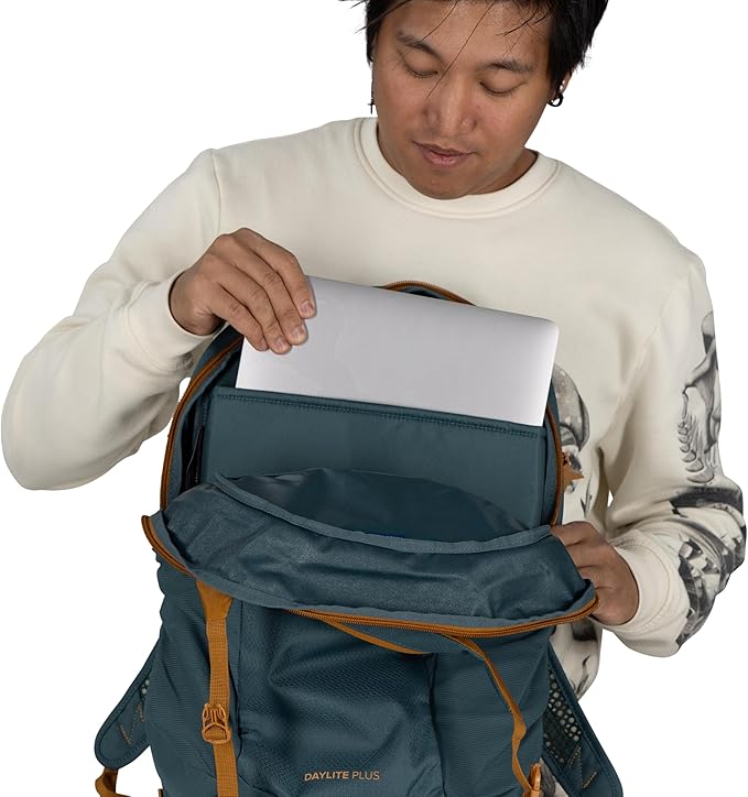 Osprey Daylite Plus Commuter Backpack - Everyday Pack with Laptop Sleeve, Bottle Pockets, and Extra Storage, Iris Pink