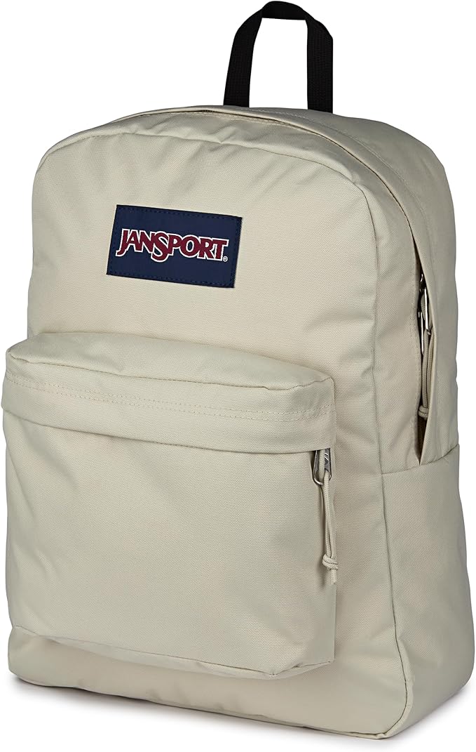 JanSport SuperBreak Plus Backpack with Padded 15-inch Laptop Sleeve and Integrated Bottle Pocket - Spacious and Durable Daypack for Work and Travel - Moon Mist