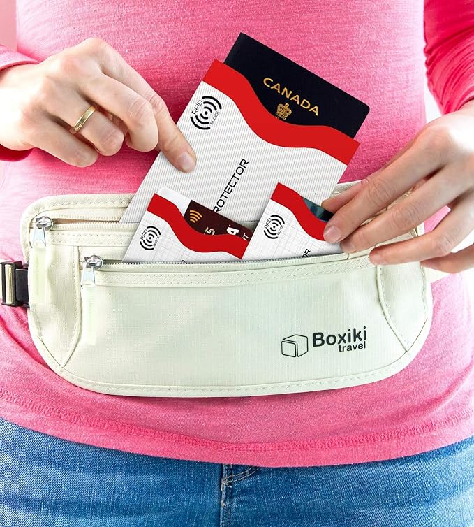 Boxiki Travel Set of 12 RFID Blocking Sleeves. Best way to Protect your Cards from Electronic Theft. Durable, Lightweight and Compact Design to fit in any Pocket or Purse. (White)