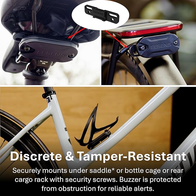 Dual Alert Guardian Alarm System with Alarm Remote -110dB Vibration Siren & 800ft Wireless Theft Alert- Discreet, Tamper & Weather Resistant, Simple Mount for Bike, Motorcycle, Camping, Camera & More