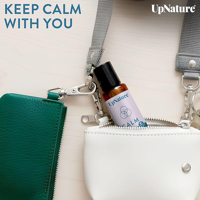 UpNature Calm Essential Oil Roll On - Self Care Gifts for Mom Women Her - 100% Natural Aromatherapy Blend for Relaxation Relief
