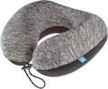 American ZZZ's Comfortable Neck Pillow, Memory Foam Travel Pillow for Uninterrupted Sleep, Ideal for Everyday Commute, Airplane, Bus, Car, and Gaming, Travel Essentials, Made in USA, Blue