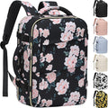 Tenot Carry on Backpack for Women TSA Approved 15.6 Inch Travel Laptop Backpack for Women Travel Essentials Foldable Womens Travel Backpack Suitcase Pink Floral
