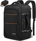 Vancropak Personal Item Travel Backpack for Men & Women, 17.3 inch Water Resistant Travel Laptop Backpack, Large TSA Airline Approved Under Seat Carry On Bag for Frontier Airlines
