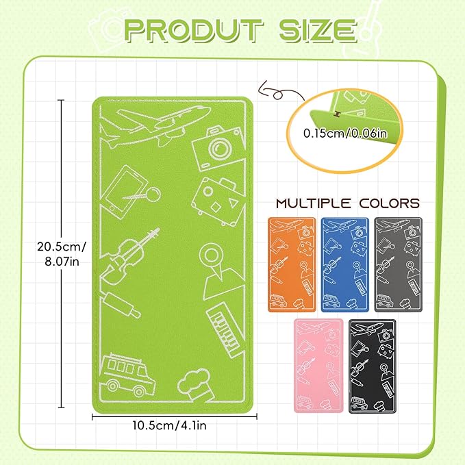 Airplane Phone Holder, Travel Essentials Flexible Phone Holder, Folding Cellphone Stand for Desk, Bed, Office, Treadmill - Airplane Gadgets for Long Travel Accessories(Green)