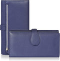 Real Leather Women Wallet Leather with RFID Blocking -Trifold Card Holder Designer Ladies Clutch with ID Window Wallets