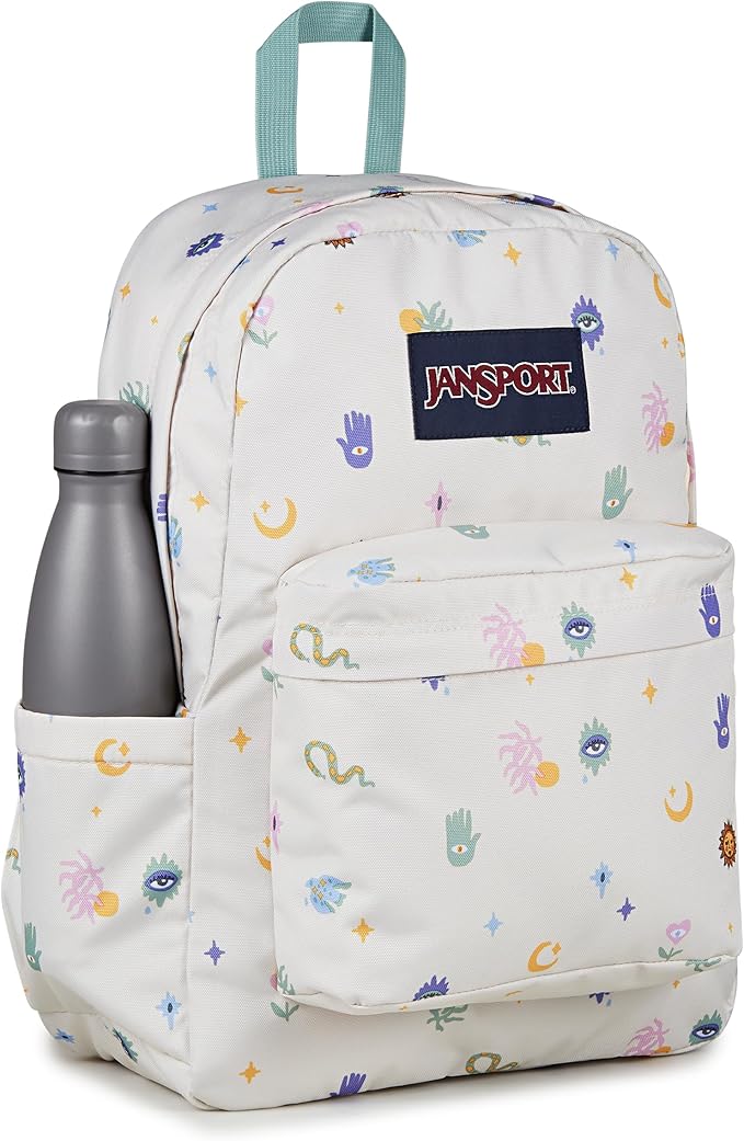 JanSport SuperBreak Plus Backpack with Padded 15-inch Laptop Sleeve and Integrated Bottle Pocket - Spacious and Durable Daypack for Work and Travel - Surreal Mirage Coconut