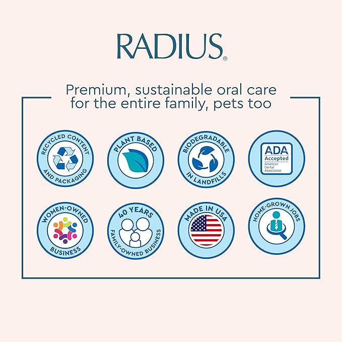 RADIUS Toothbrush Portable Travel Case Kit Standard Toothbrush Soap Razor Case Storage Box for Travel BPA Free 3 Count - Caviar Pearl