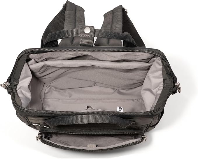 Baggallini Securtex Anti-Theft Windsor Backpack for Travel, Work & College, RFID & Locking Zipper, Up to 16" Laptop
