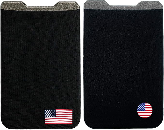 Phone Wallet - Adhesive Card Holder - Cell Phone Pouch - Stick on Lycra Pocket by Gecko - Carry Credit Cards and Cash