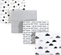Hudson Baby Unisex Baby Cotton Flannel Receiving Blankets, Moon And Back, One Size