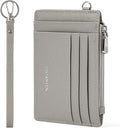 BOSTANTEN Small Wallet For Women RFID Leather Credit Card Holder Slim Wristlet Keychain Wallet With Zipper Pocket