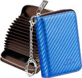 FurArt Zipper Wallet Women, RFID Blocking Credit Card Wallet, Business Card Holder, Compact Size KeyChain Wallet