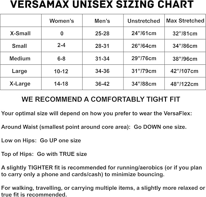 Sporteer VersaMax Anti-Theft Running Belt - Secure Double-Flap Waist Pack - Fits All Mobile Phones - Pickpocket-Proof Travel Money Belt & Medical Device Holder - Premium Nylon Spandex (Neutral Medium)