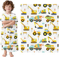 Wajade Kids Fleece Construction Truck Blanket for Boys Soft Throw Blanket with Trucks Car Print Birthday Christmas for Toddler Kids 50"x60"