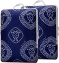 Extra Large Compression Packing Cubes for Checked Luggage, Lightweight Suitcase Organizers & Space Saver Bags - Travel Cubes for Packing - Travel Essentials - 2 Piece Set, Size XL - Blue Turtle