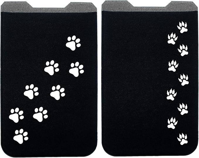 Phone Wallet - Adhesive Card Holder - Cell Phone Pouch - Stick on Lycra Pocket by Gecko - Carry Credit Cards and Cash