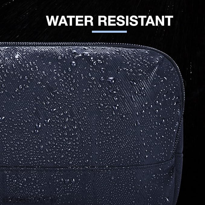 BAGSMART Travel Toiletry Bag for Men, Dopp Kit Water Resistant Shaving Bag for Toiletries Accessories, Navy-Medium