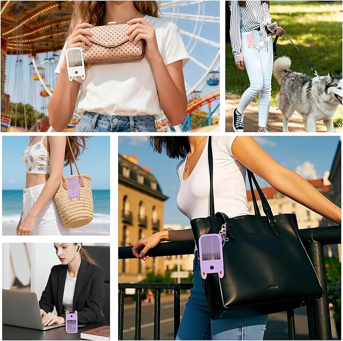 Hand Sanitizer Spray Case Compatible with Touchland Silicone Case for Touchland 1 FL OZ/30 mL Keychain Accessory Gifts